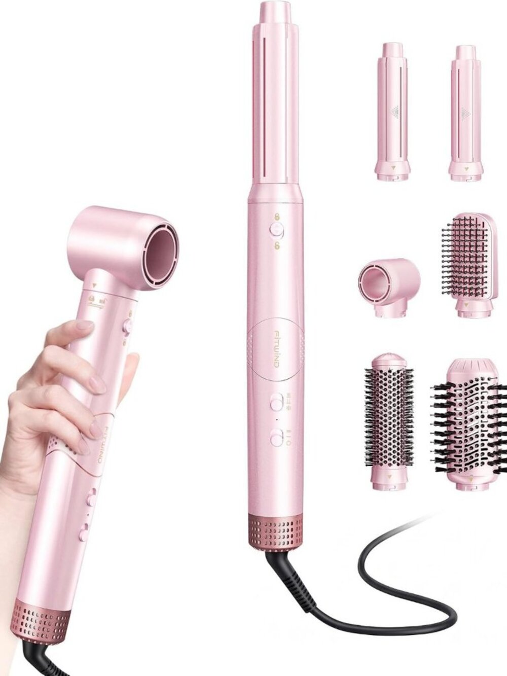 6-in-1 Multi-Styler & Blow Dryer Brush - Fast Drying, Volumizing, Frizz-Free!